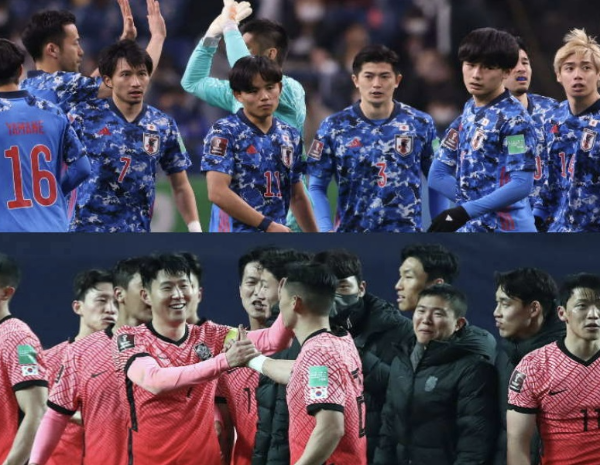 카타르 월드컵 일본과 한국 본선 조추첨 희비
