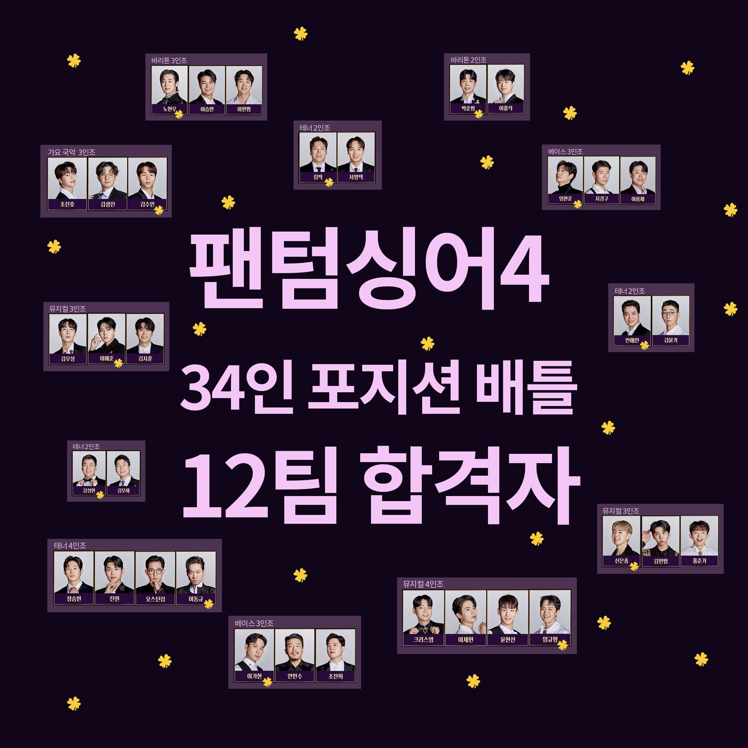 팬텀싱어4-본선진출자-1라운드-포지션배틀