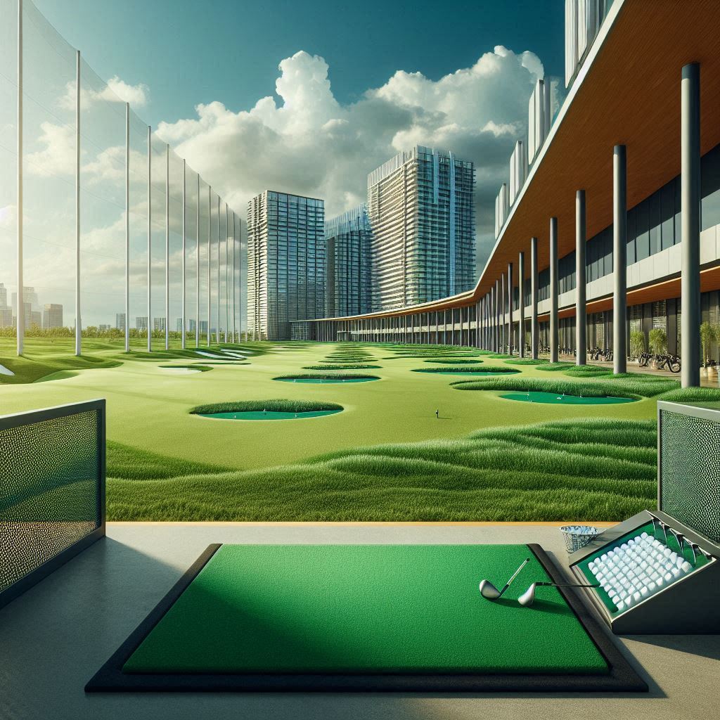 실외골프연습장 배경
