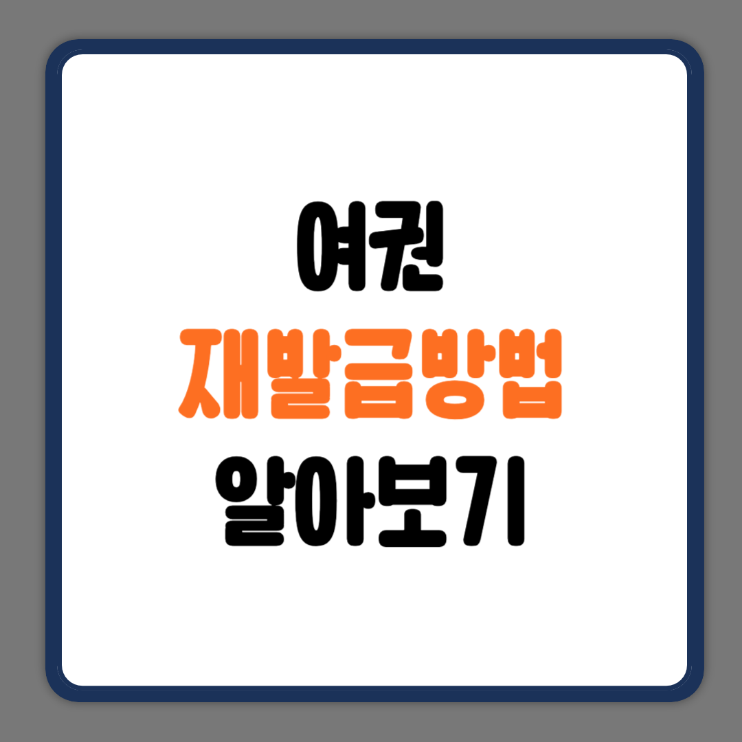 여권 재발급