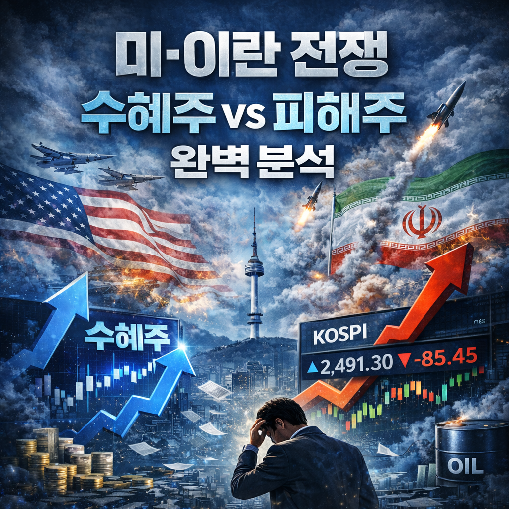 미·이란 전쟁 수혜주 vs 피해주 완벽 분석