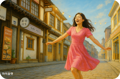 아이유가 부른 그 감정, 골목에서 피어나다