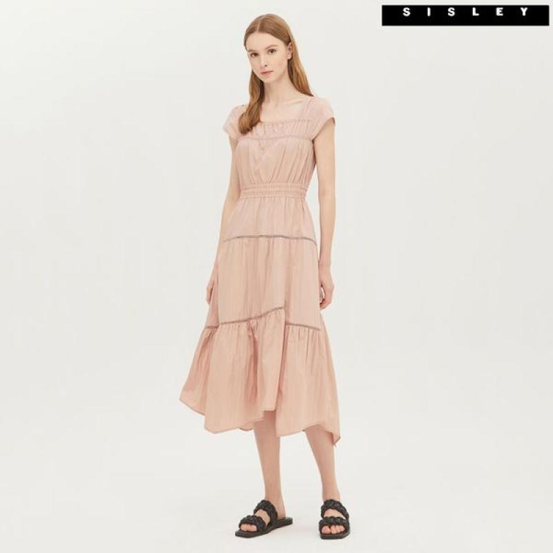 시슬리 스퀘어넥 셔링 원피스 SAOPC9231