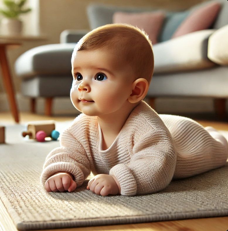 배밀이 하는 아기