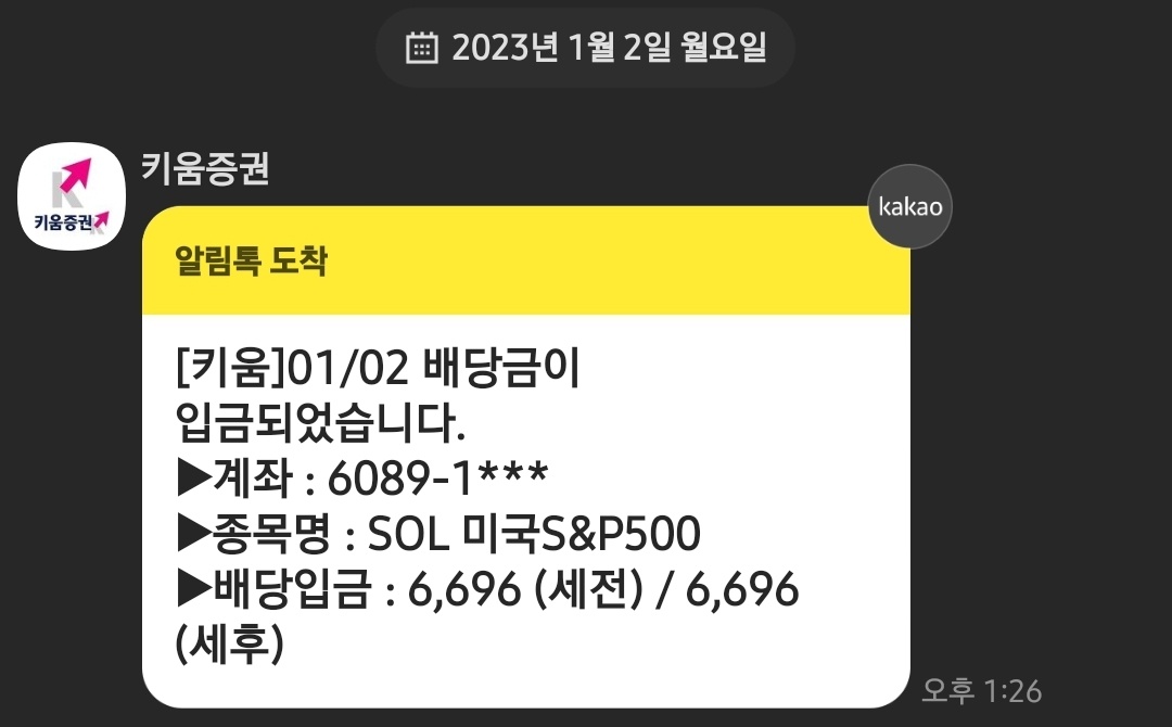 SOL 미국S&P500 배당금