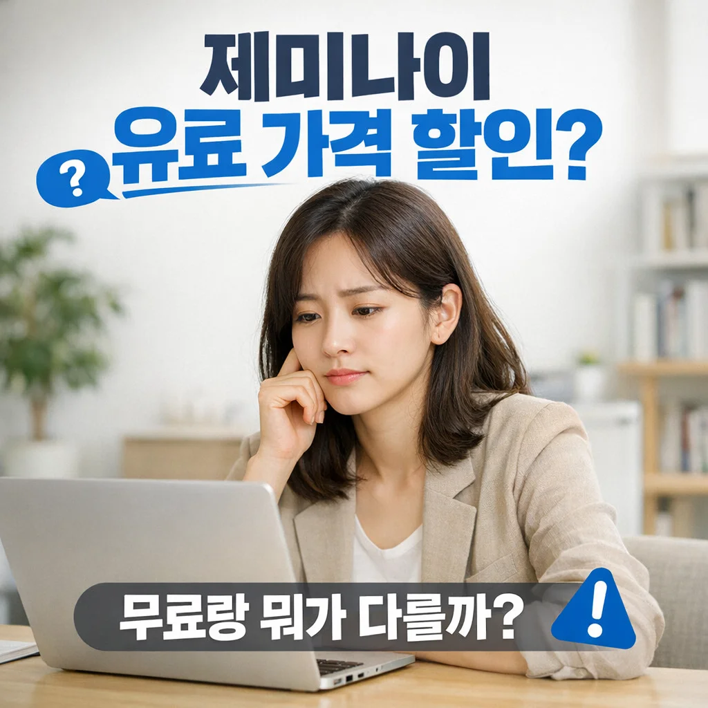 제미나이 유료 가격 할인, 유료&middot;무료 차이 총정리