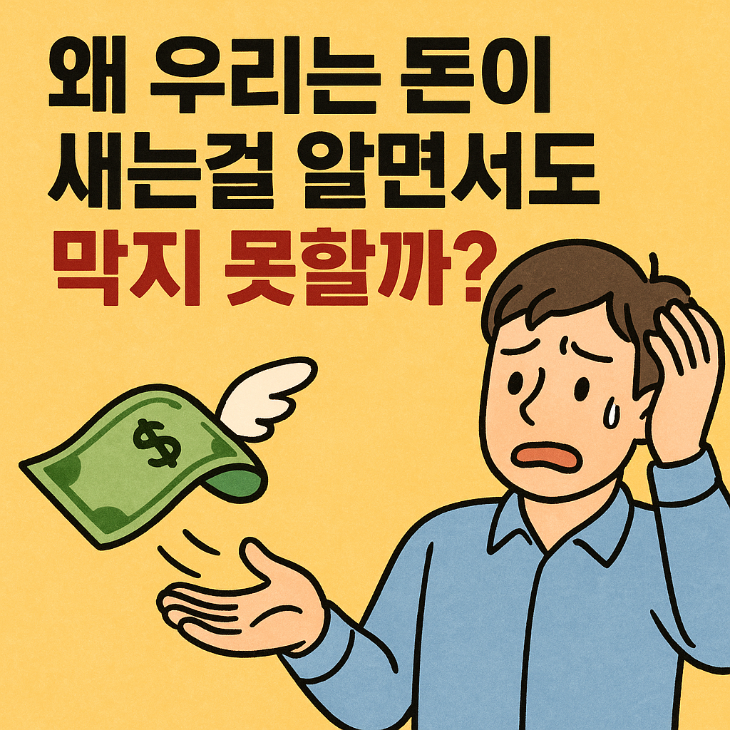 왜 우리는 돈이 새는 걸 알면서도 막지 못할까?