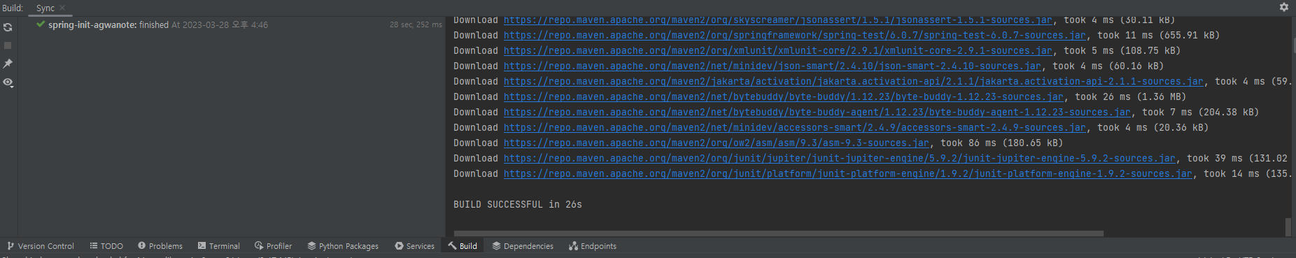 Gradle 완료