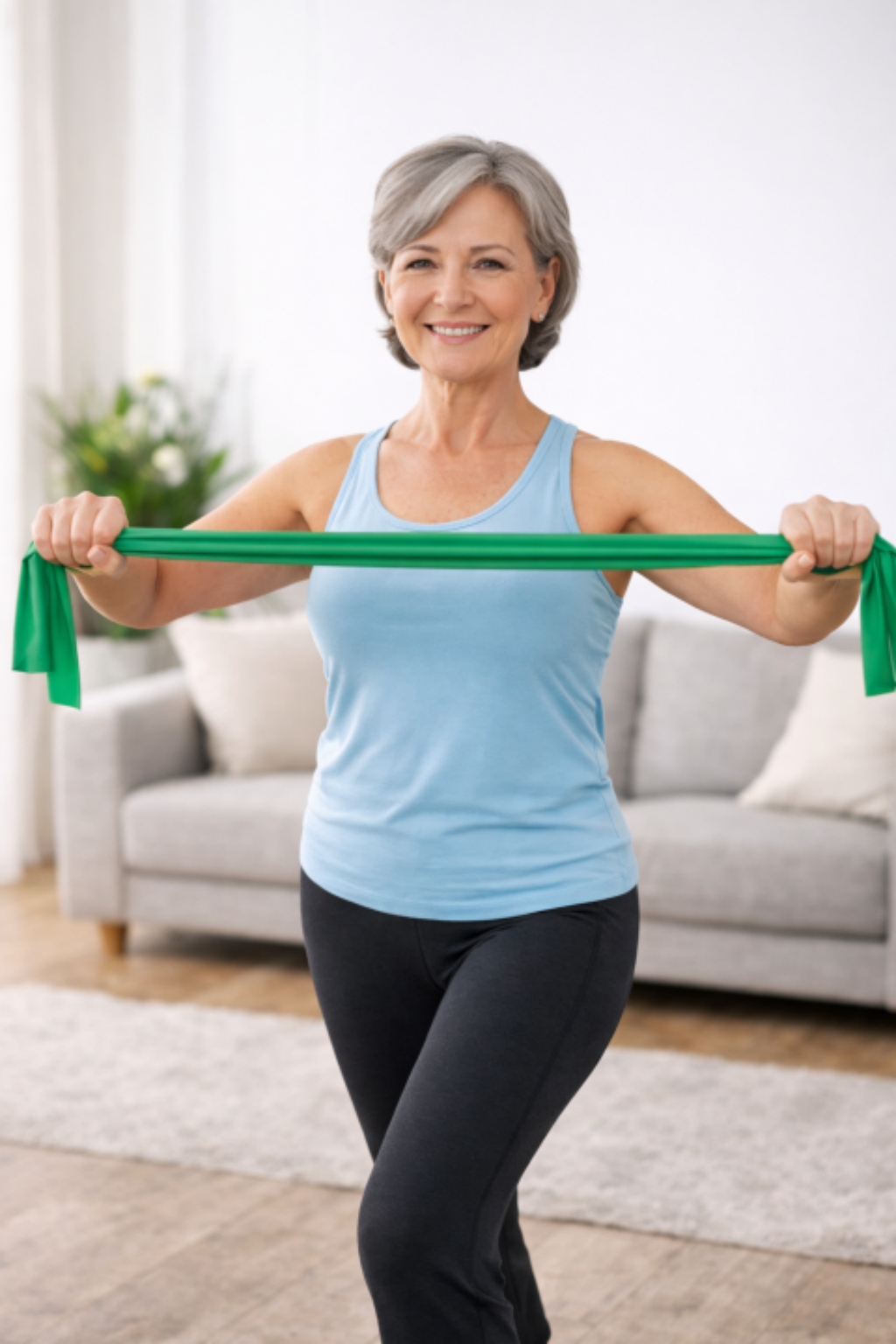 스트레칭 밴드는 전신 스트레칭 운동에 추천하며 근육량 감소 예방에 도움이 됩니다.