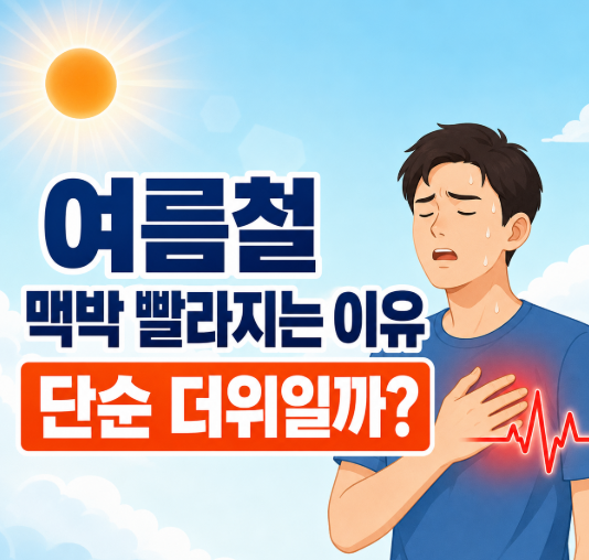 여름철 맥박 빨라지는 이유, 단순 더위일까?