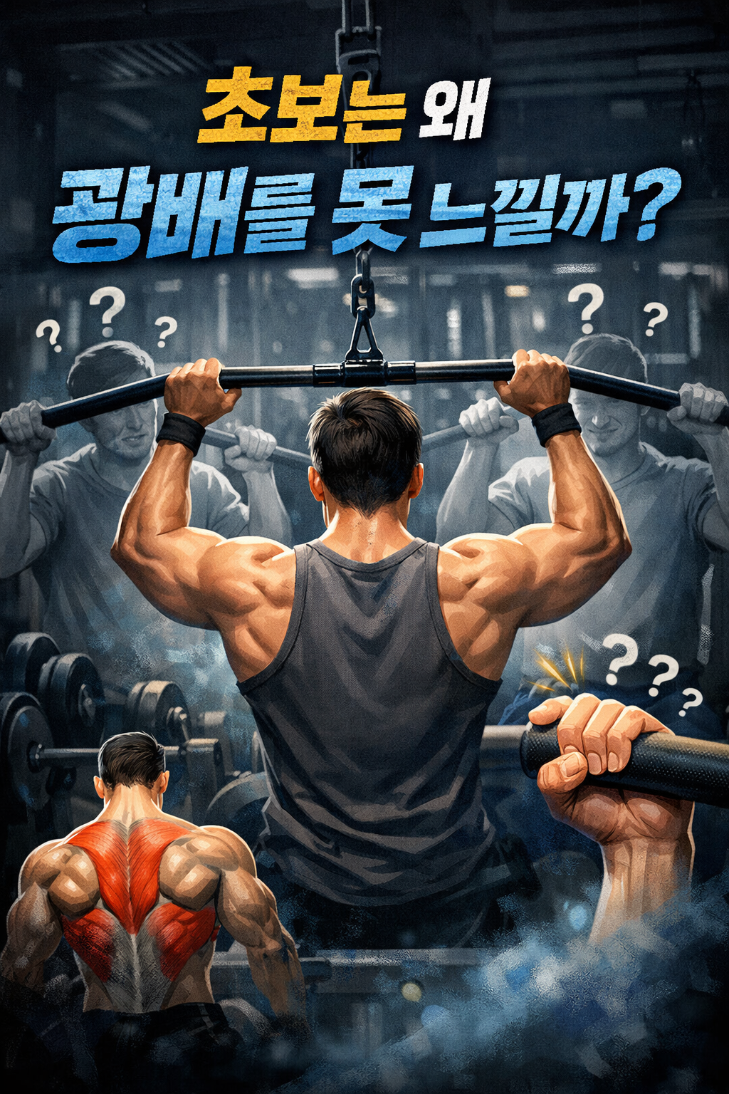 왜 초보는 광배 자극을 거의 못 느끼는가