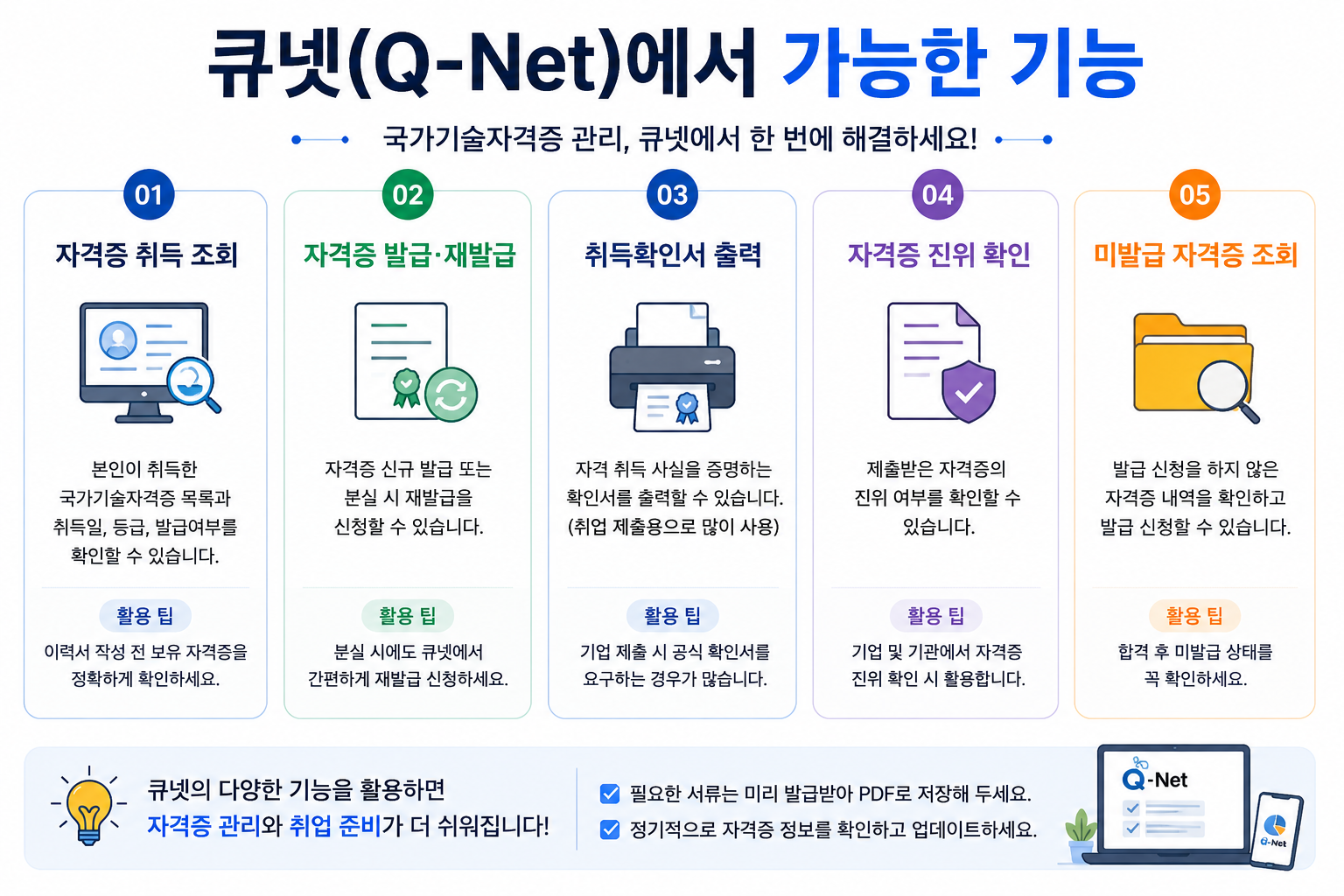 큐넷 기능 안내서