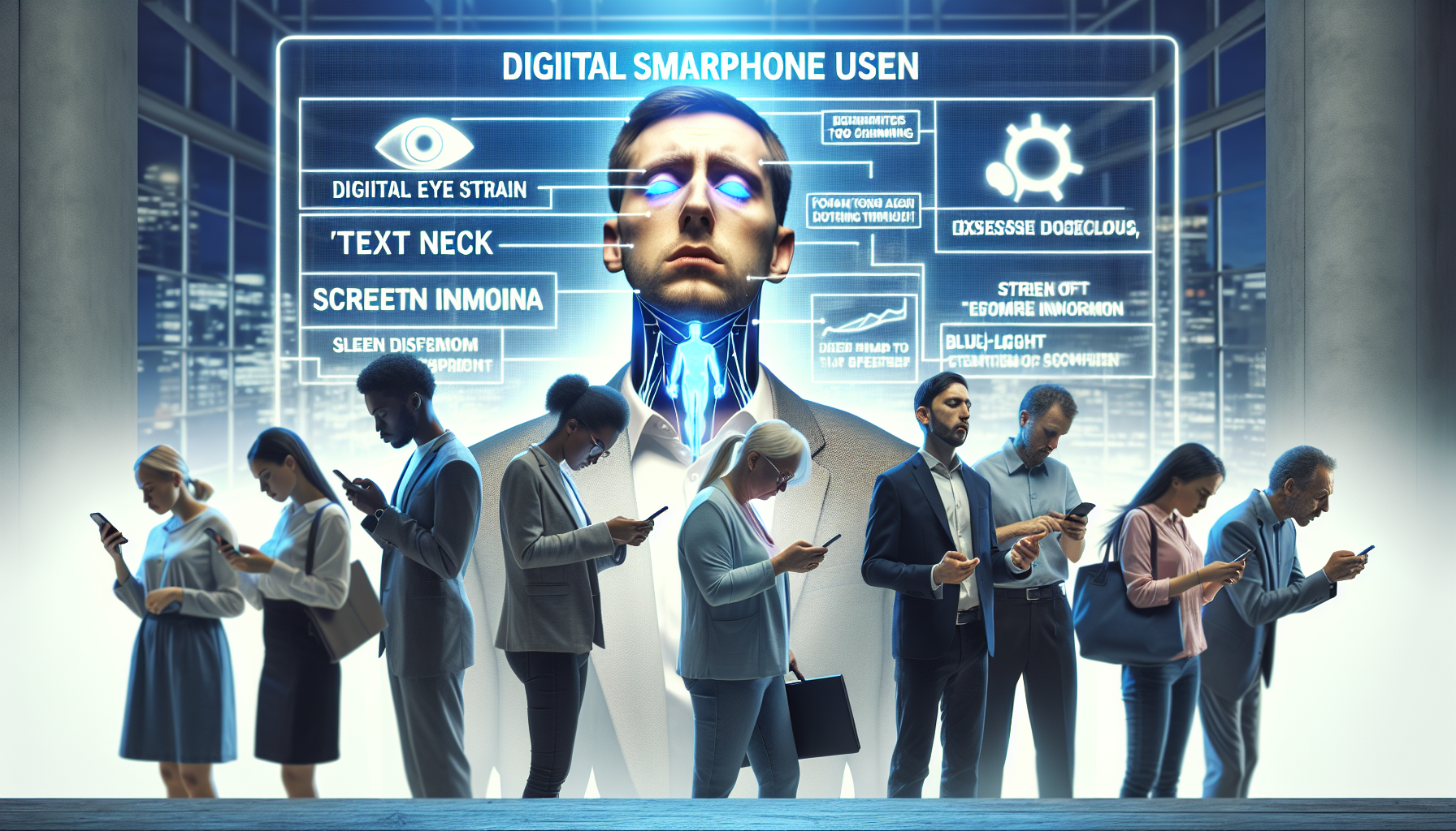 스마트폰이 만든 병 (눈 피로, 거북목, 불면증)