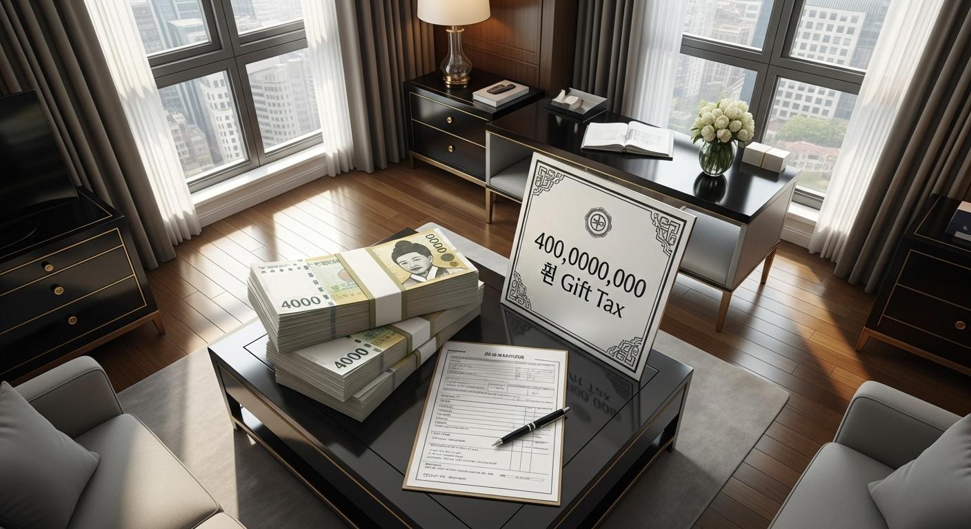 4억 아파트 증여세