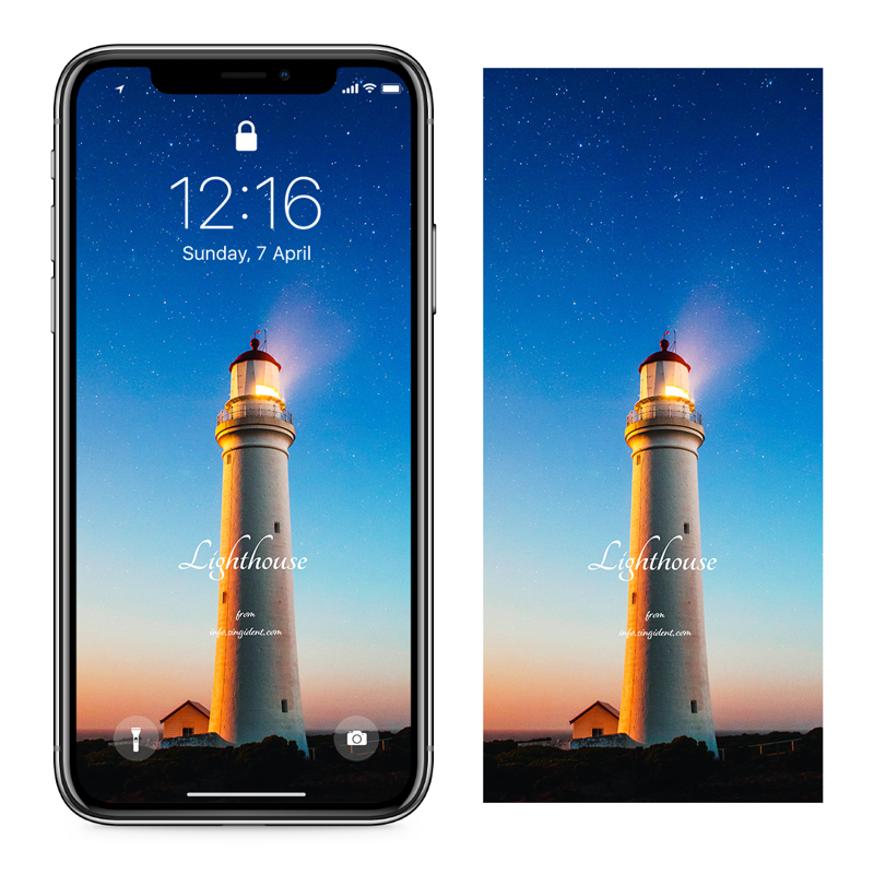 07 밤하늘과 등대 C - Lighthouse 밤하늘배경화면