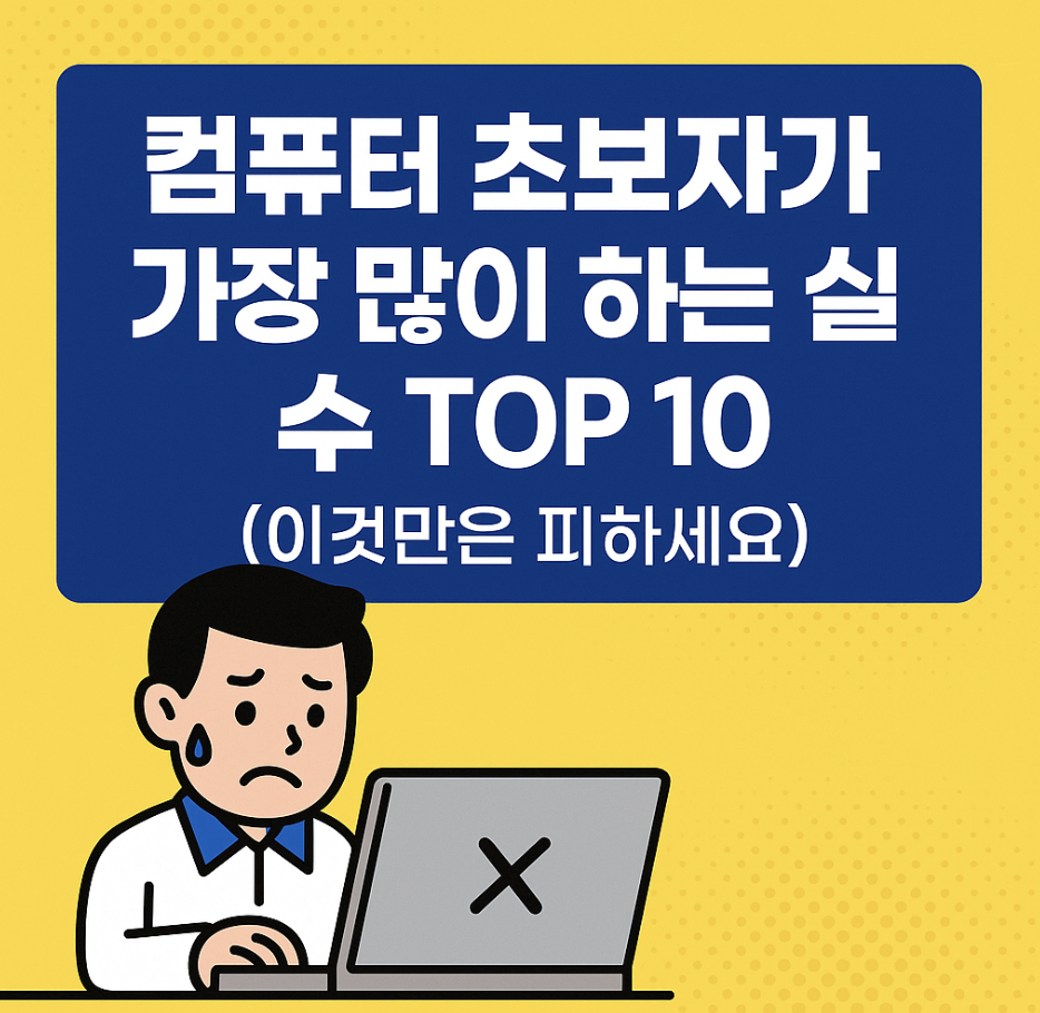 컴퓨터 초보자가 가장 많이 하는 실수 TOP 10 (이것만은 피하세요)