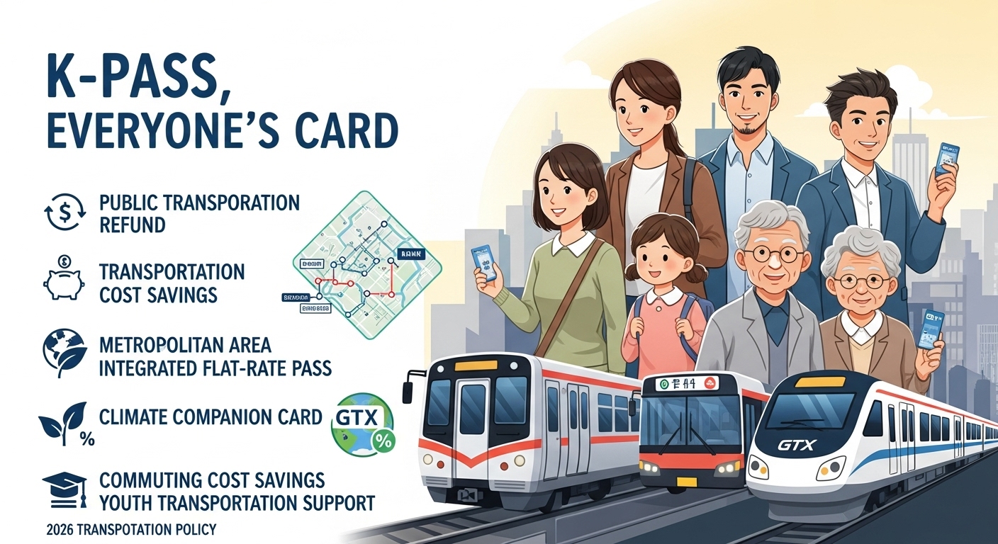 이제 지하철도 구독 시대? 2026년형 수도권 통합 교통권 'K-패스 2.0' 전격 분석