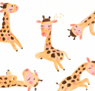 아기 기린 일러스트