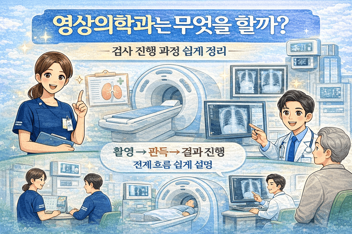 영상의학과는 무엇을 할까 검사 진행 과정 쉽게 정리