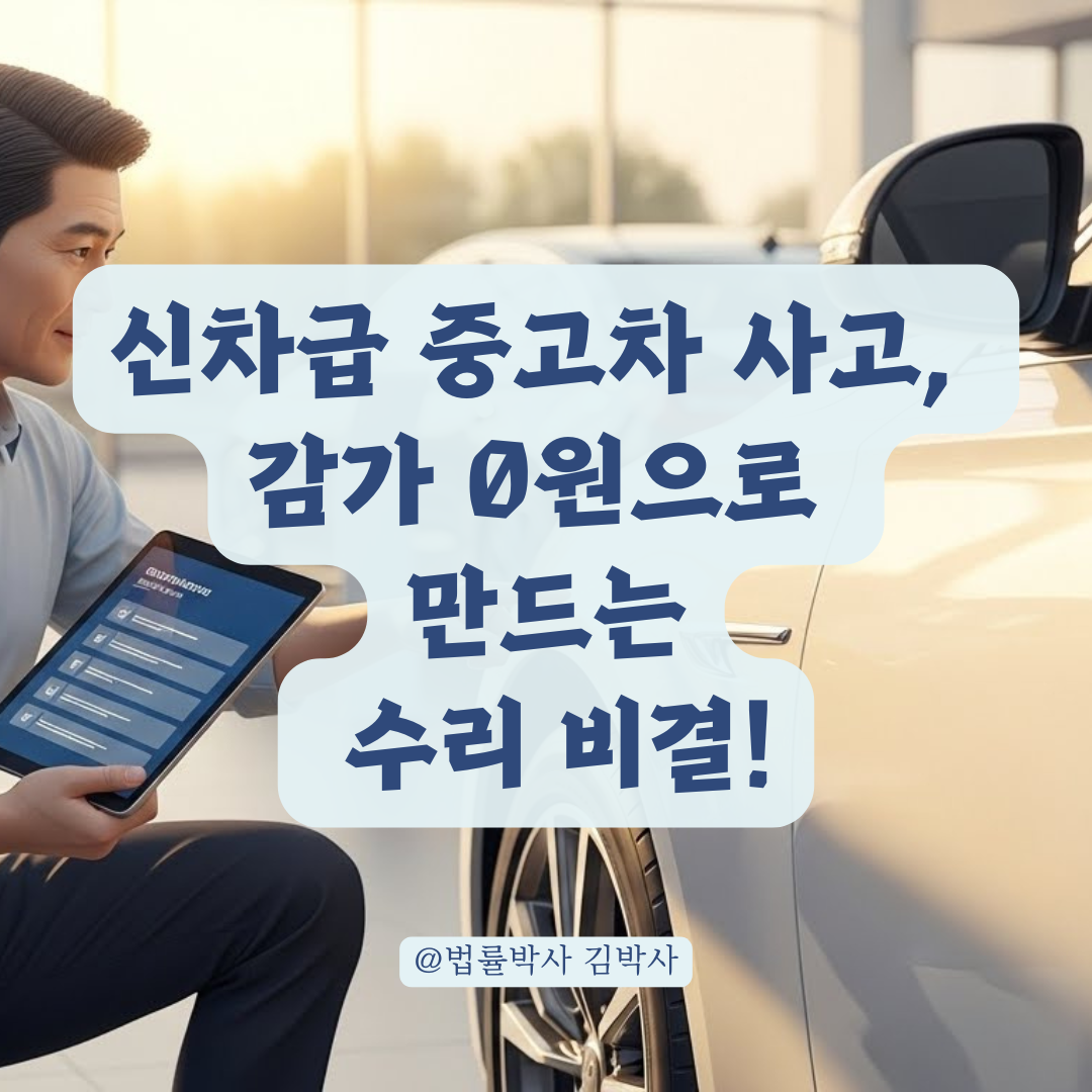 신차급 중고차 사고 수리 시 감가 손실 줄이는 선택법