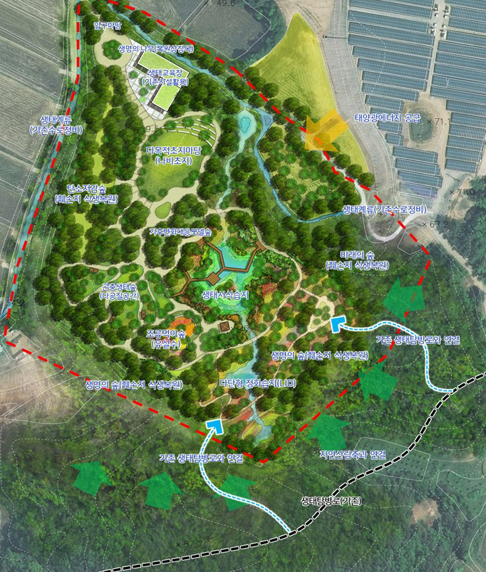 경북 의성군 단밀면 생송리 1482에 위치한 율정호 운영센터 안내 지도