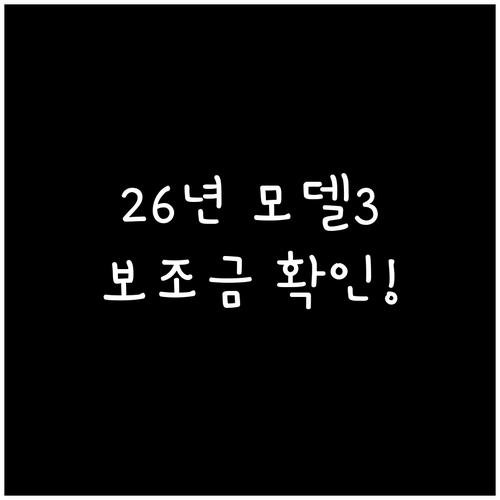 2026년 테슬라 모델 3 퍼포먼스 ..