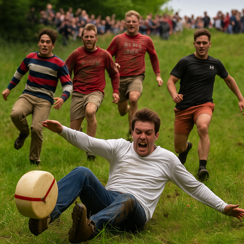 치즈를 굴려라!” 영국 글로스터의 치즈 굴리기 대회