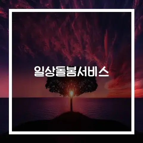 중장년 일상돌봄서비스