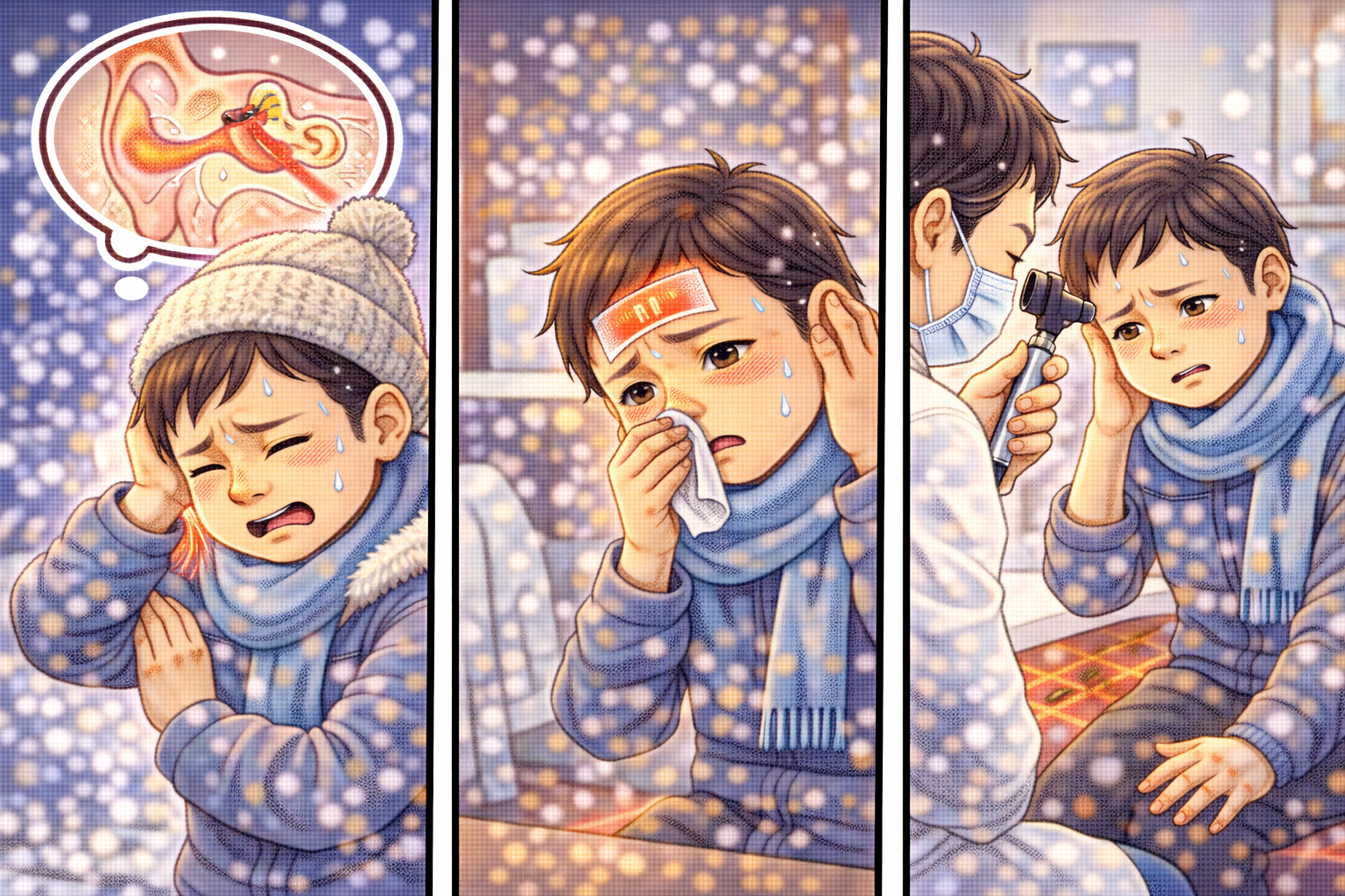 소아 중이염 증상은?(겨울철,신호,병원)관련 사진