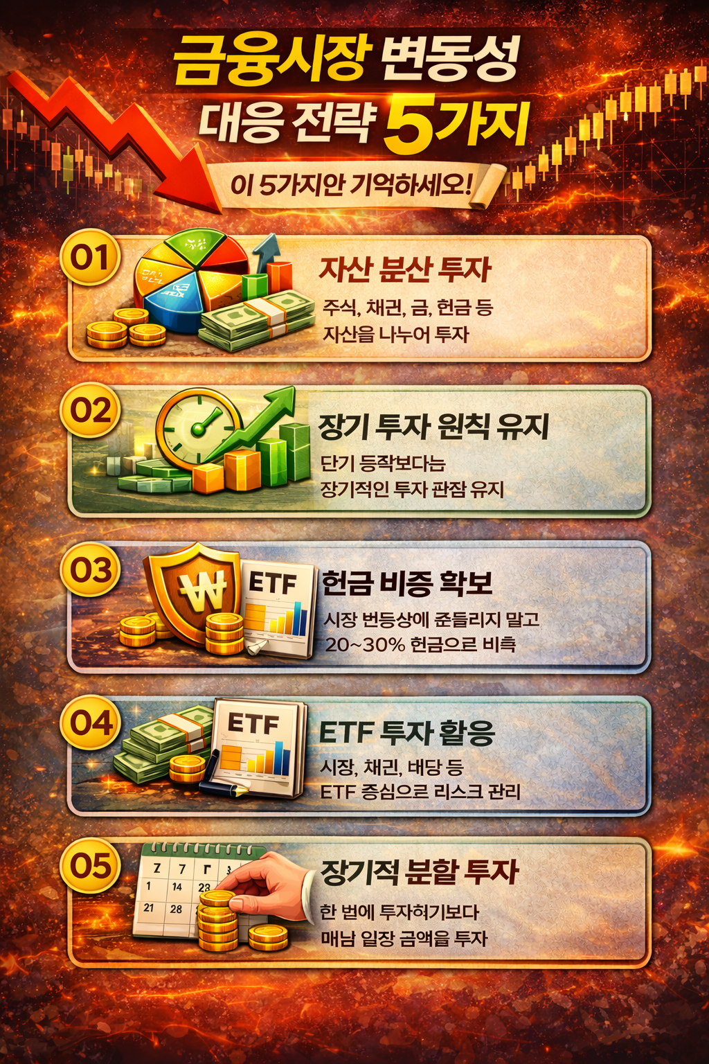 금융시장 변동성 대응 전략 5가지