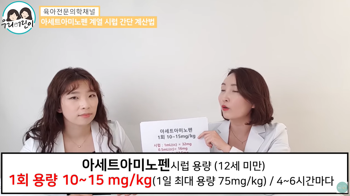 아세트아미노펜 용량