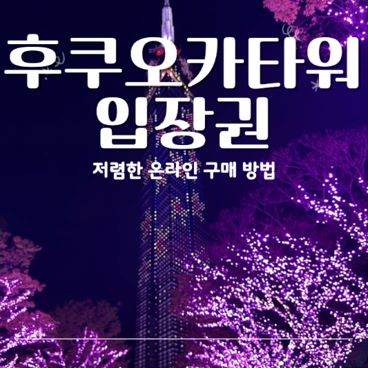 후쿠오카타워입장료 완전 정리 티켓 가격부터 예매 꿀팁