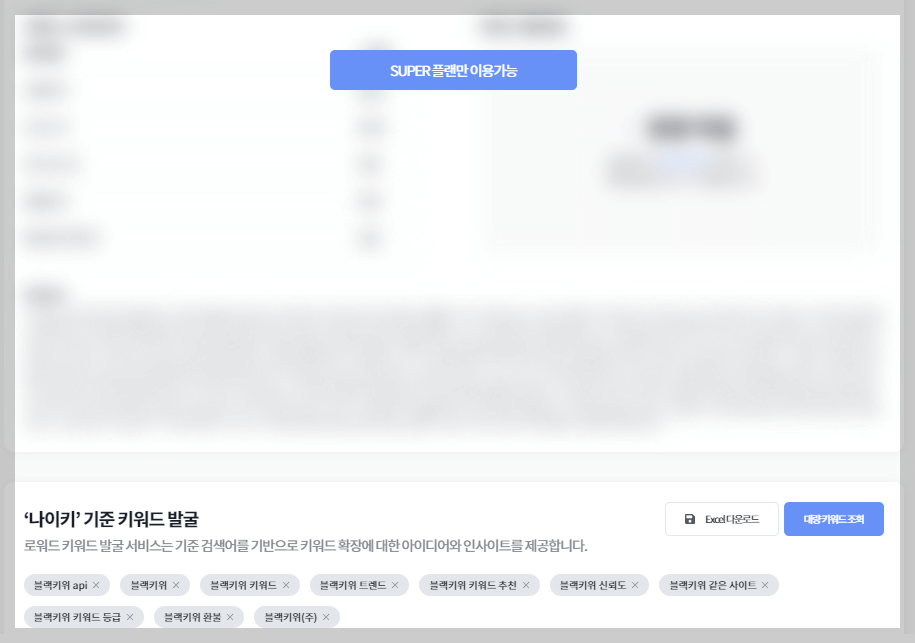 블로그 키워드 분석 사이트 바로가기