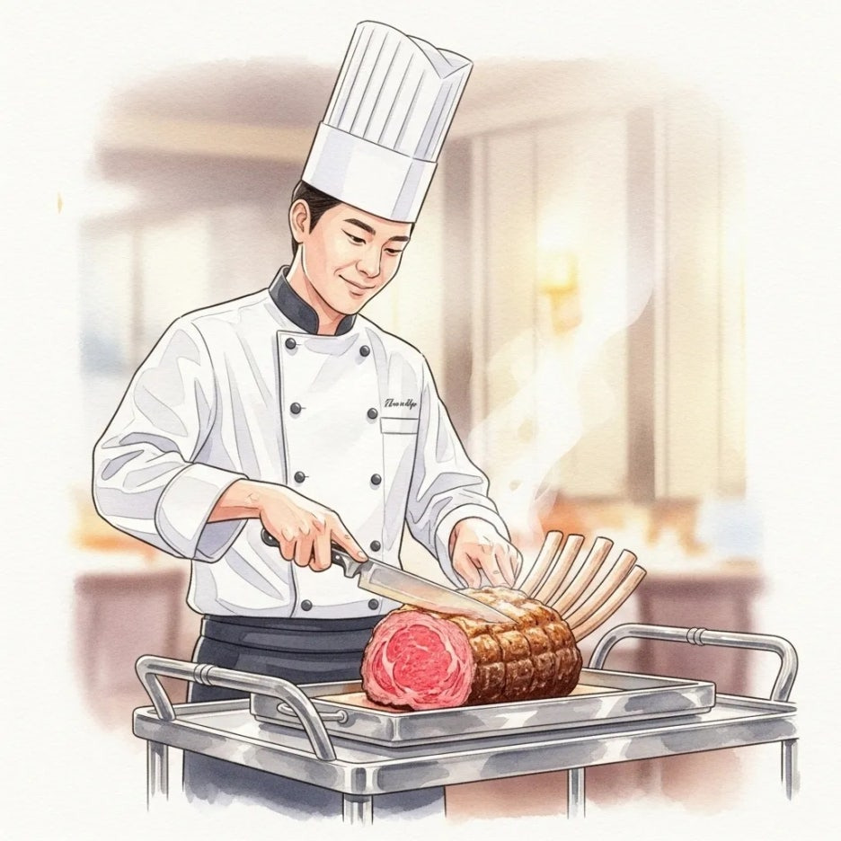 셰프가 직접 카빙하는 프라임 립 스테이크