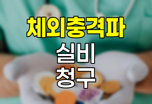 체외충격파 치료 실비 보험금 청구 핵심 정보