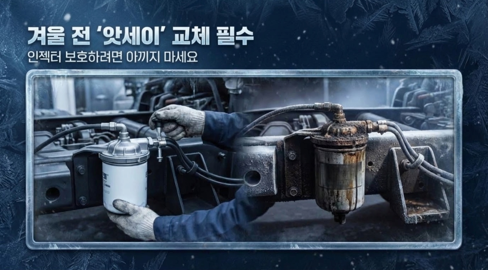 겨울철 연료필터 앗세이로 교체 해야 하는 이유-슬라이드 이미지