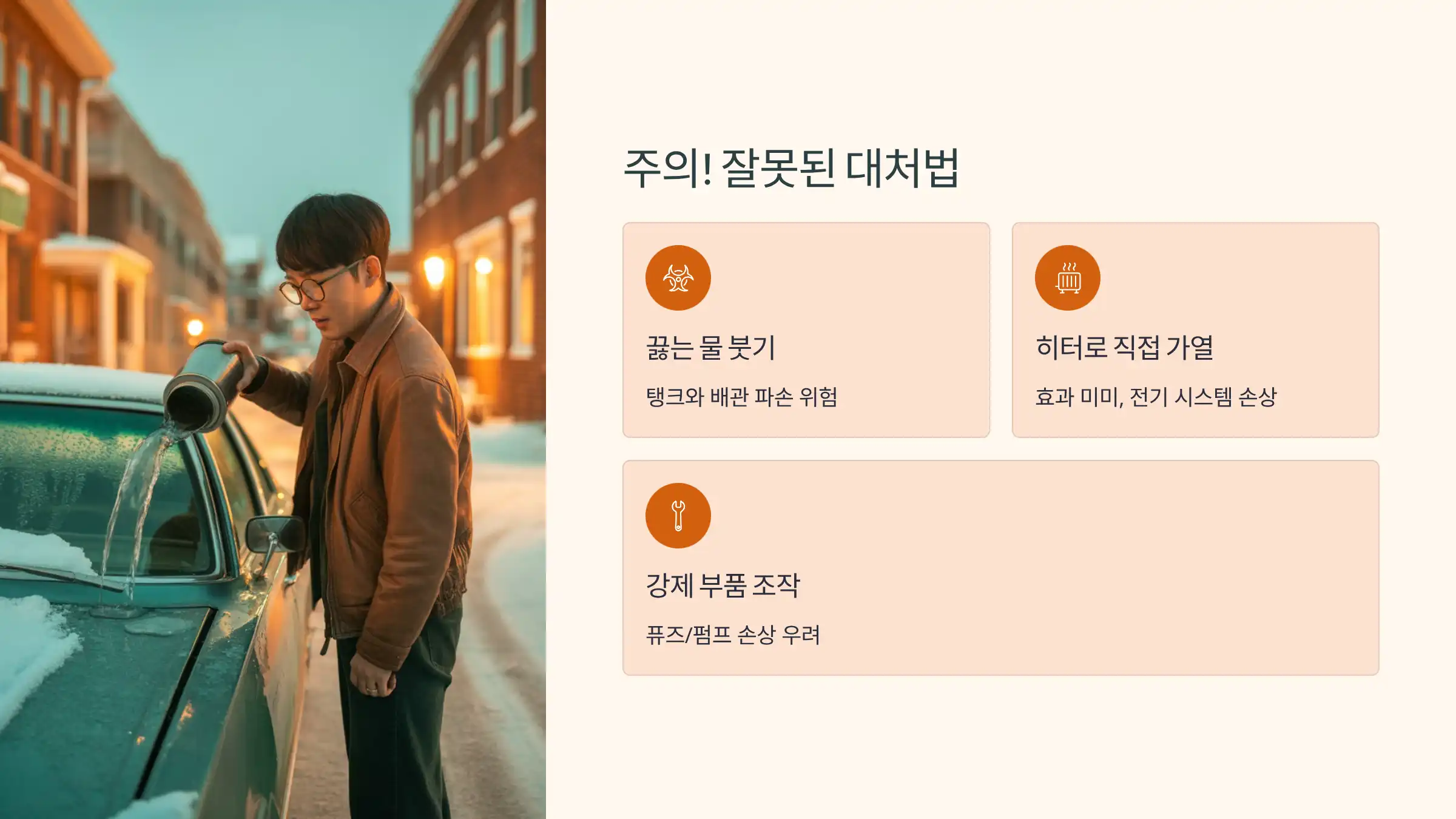 주의해야 할 잘못된 대처법