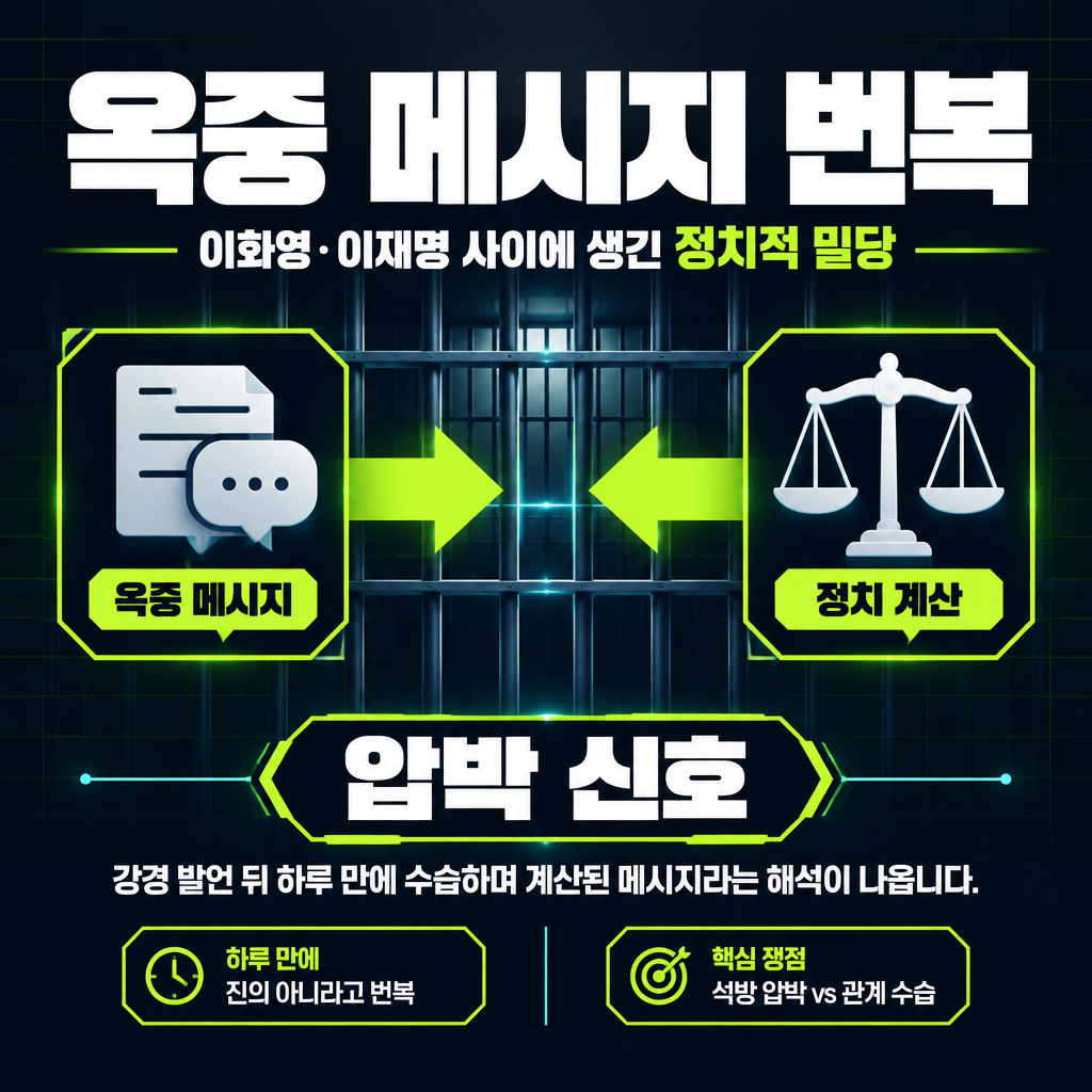 옥중 메시지 번복