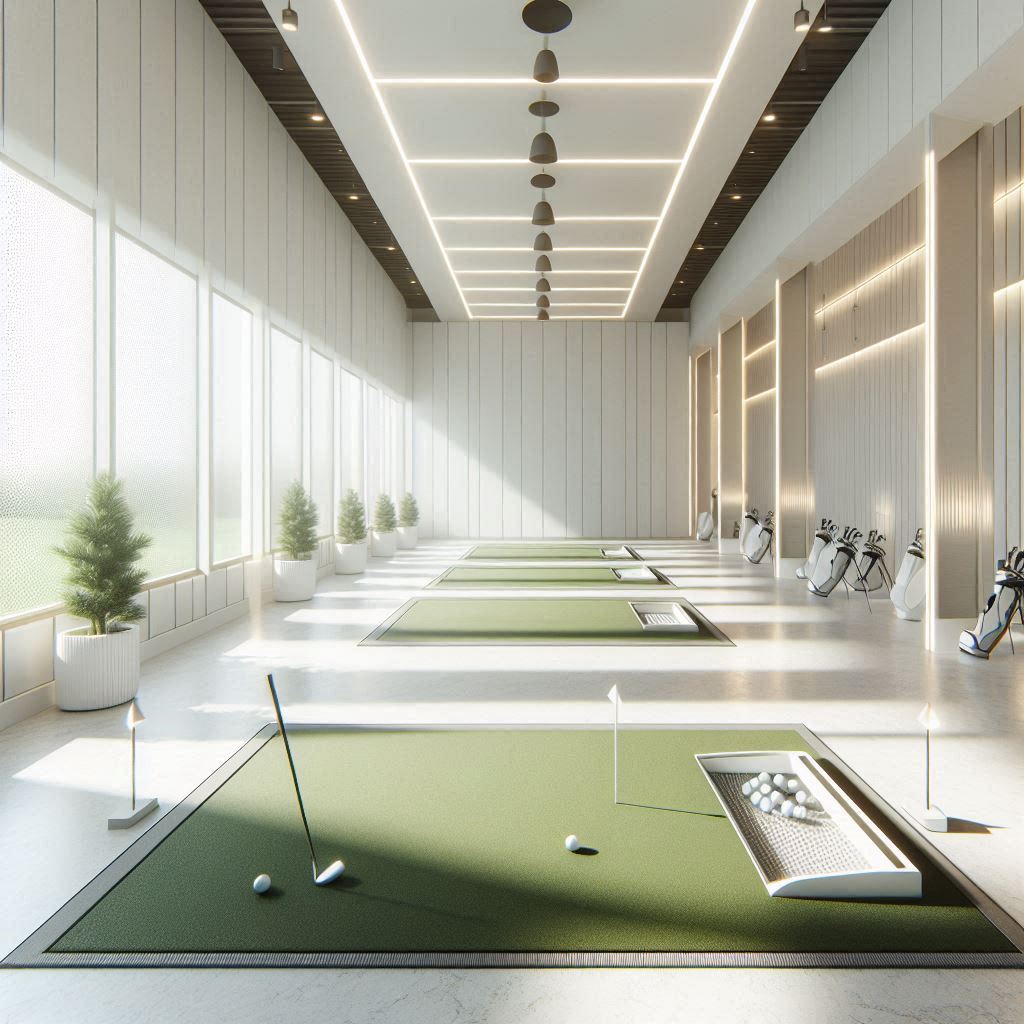 실내골프연습장 배경