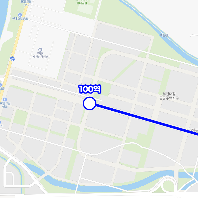 대장홍대선 노선도