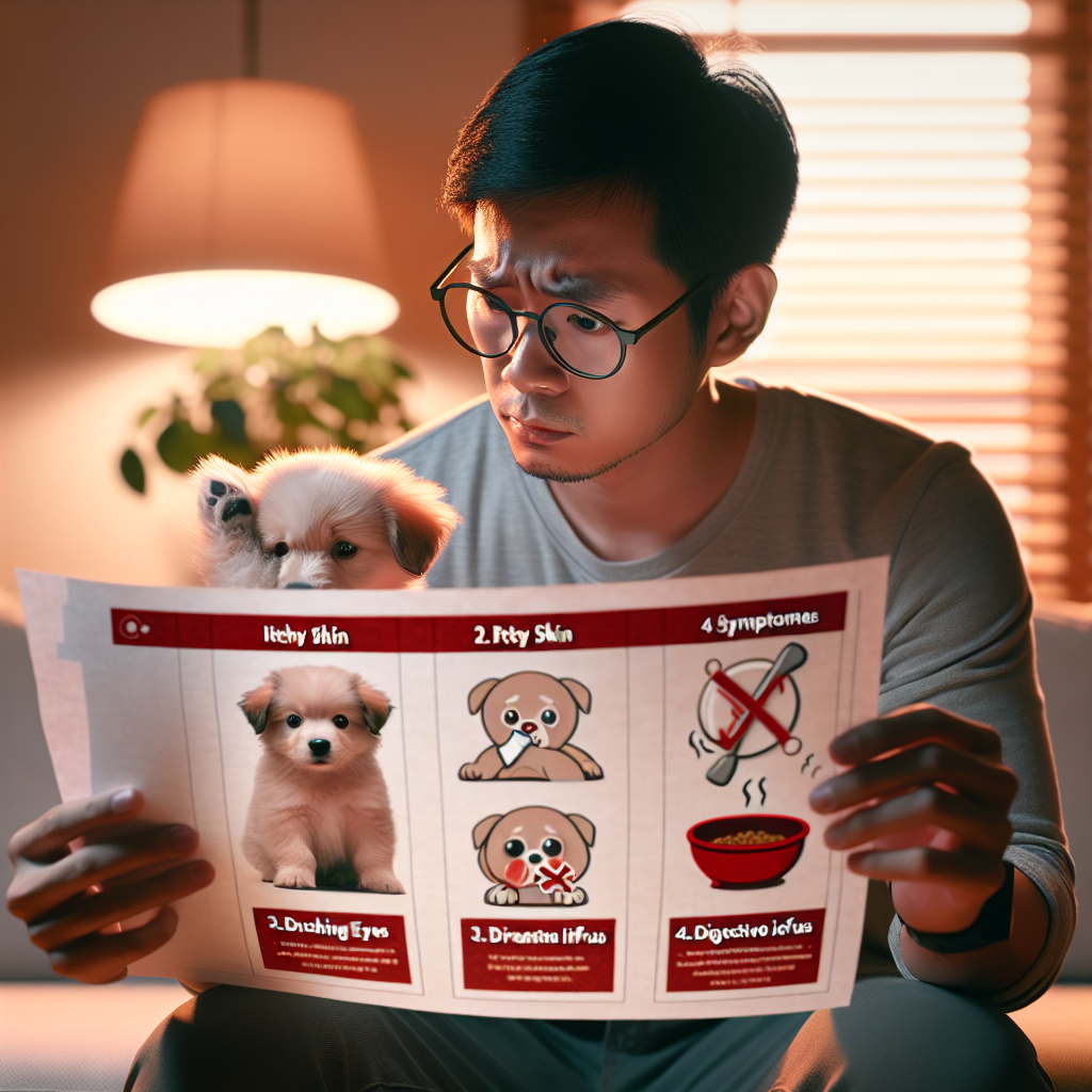 강아지 알레르기 확인하는 방법: 4가지 일반적인 증상