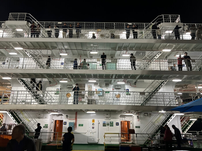 울릉크루즈-후미갑판