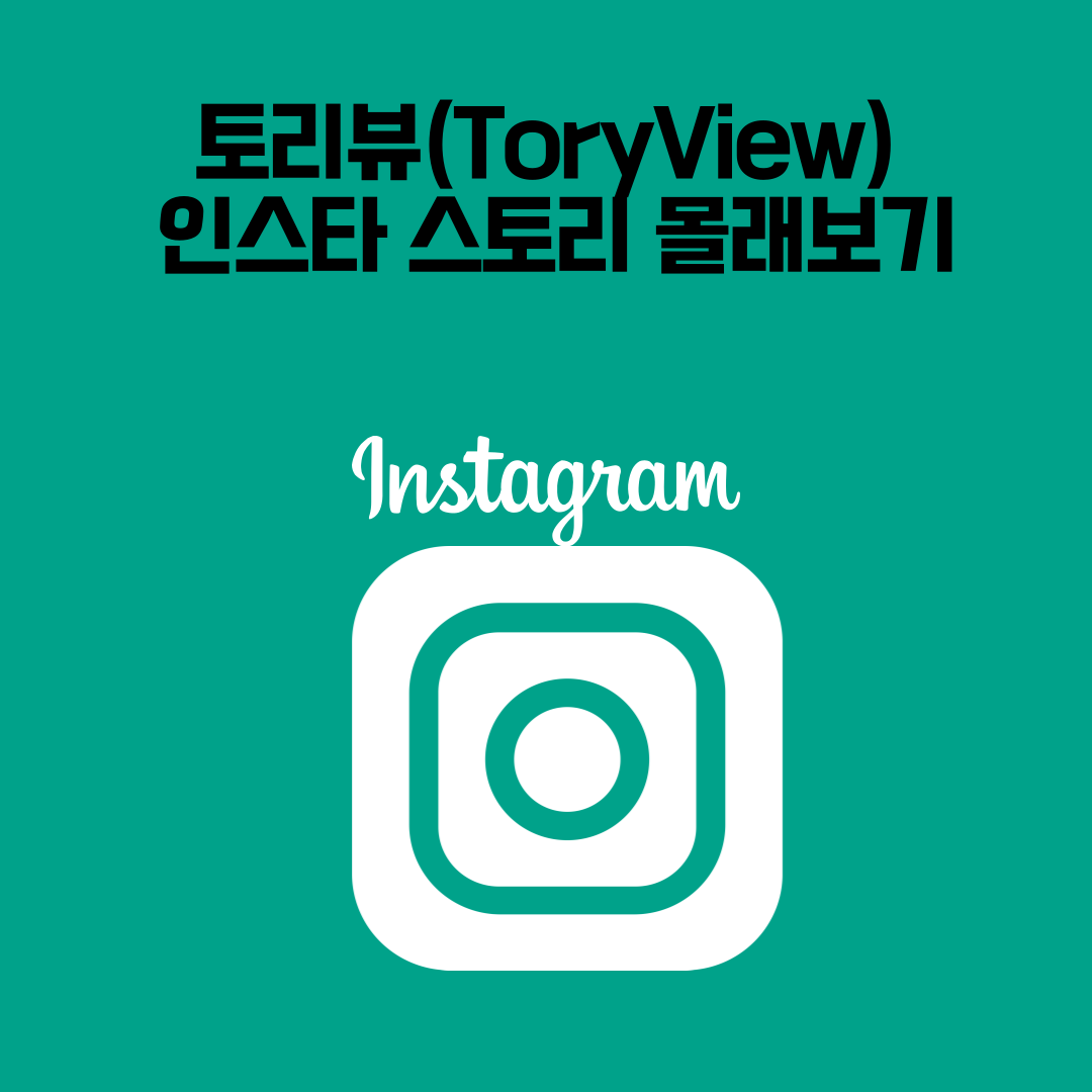 토리뷰(ToryView) 이용해서 인스타 스토리 몰래보기 – 흔적 없이 스토리 보는 방법