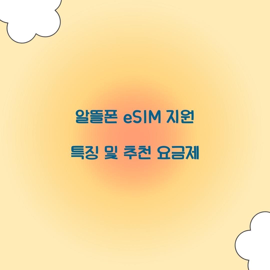 알뜰폰 eSIM 지원