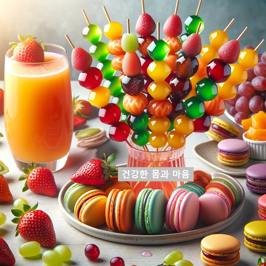 당뇨병 환자가 피해야 할 디저트(탕후루, 마카롱 등)