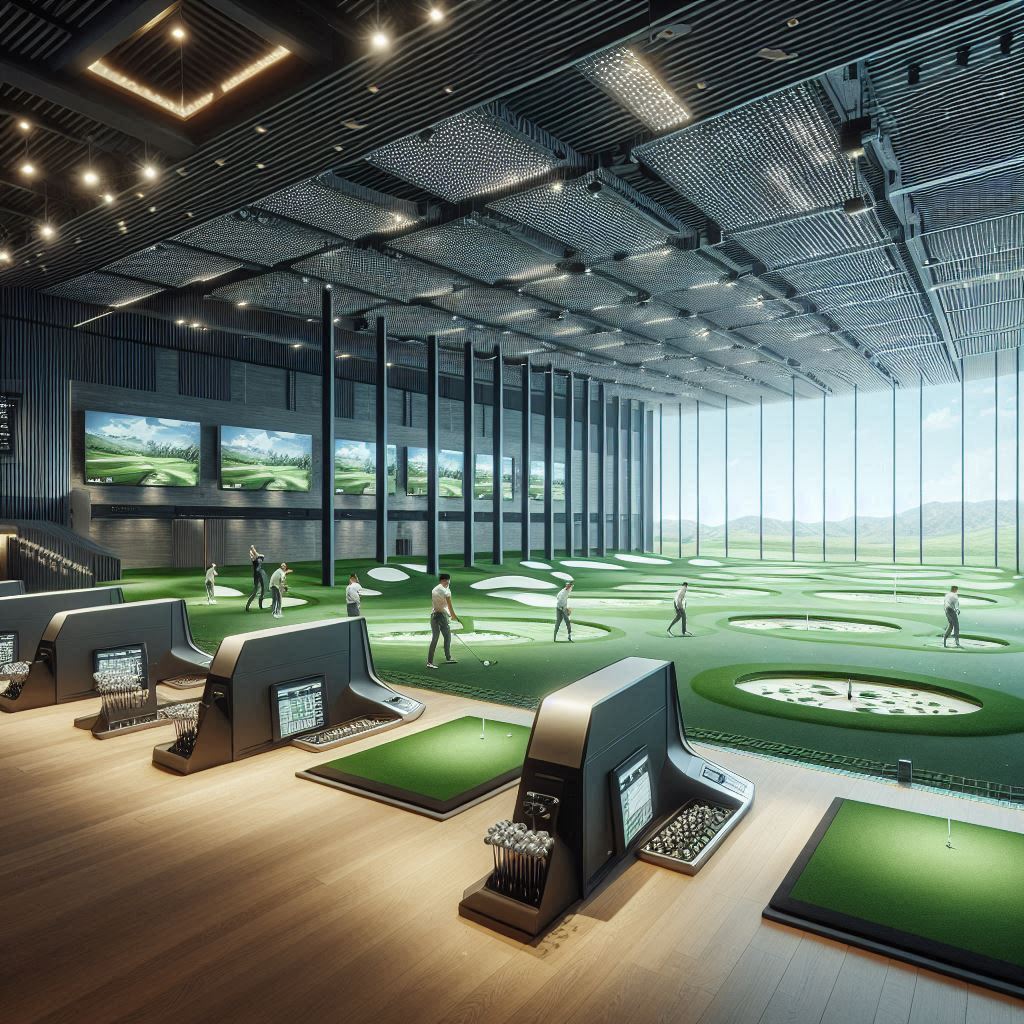 실내골프연습장 배경