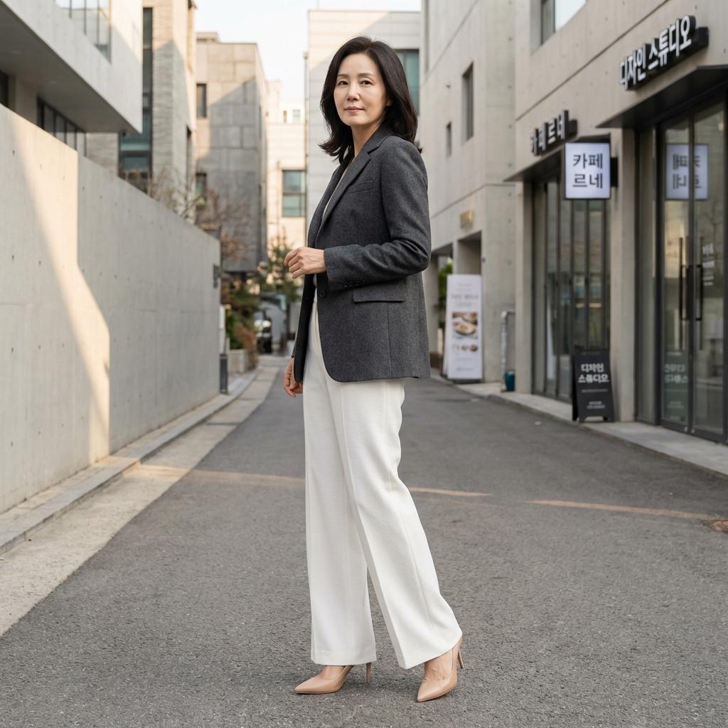 다리가 10cm 길어 보이는 50대 전용 코디 팁