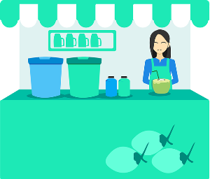 자영업 장사하는 모습 