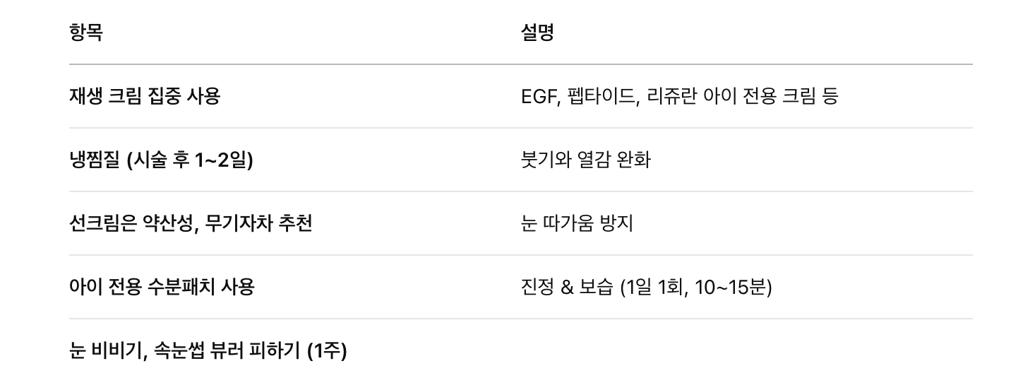 눈가 관리