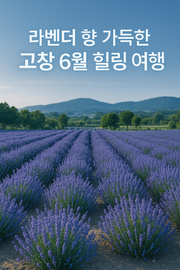 6월 고창청농원 라벤더 시즌, 전북 고창 힐링 여행지 추천